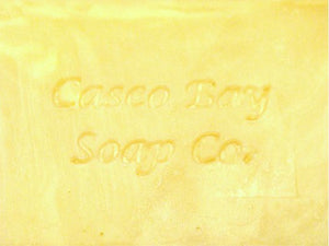 close up of a yellow bar of soap